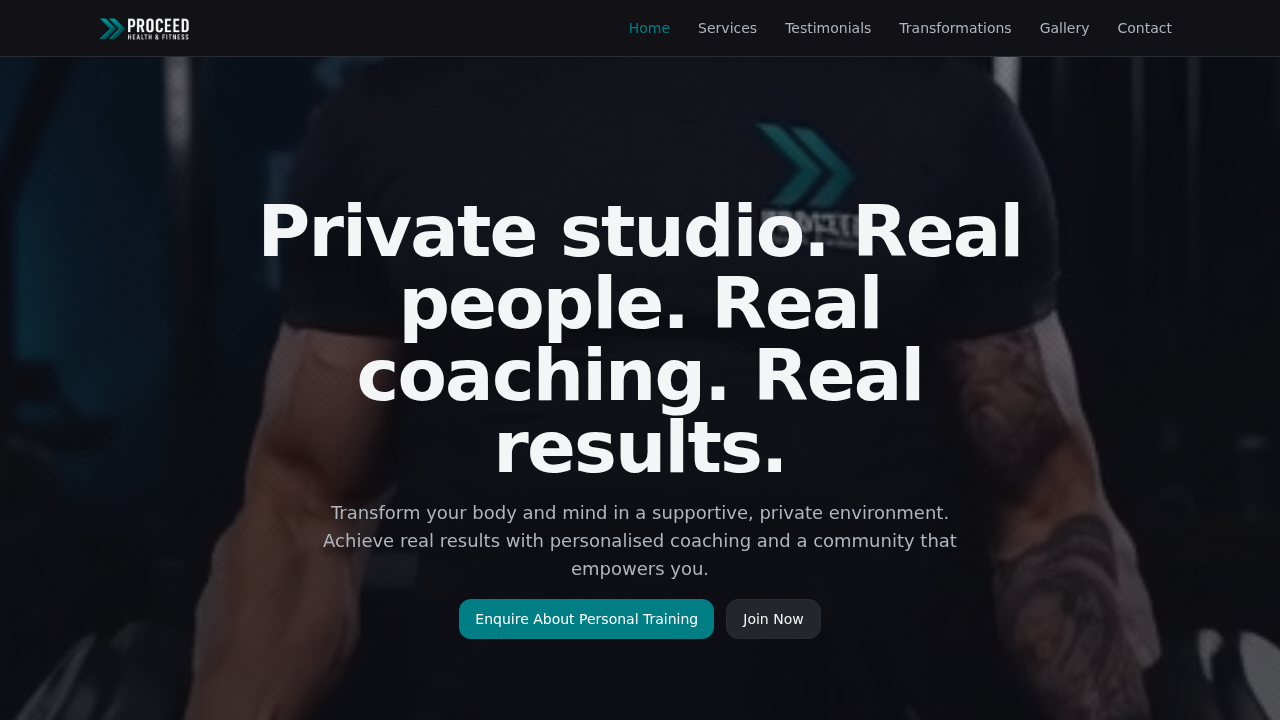 Proceed Health & Fitness — Website & Campaign